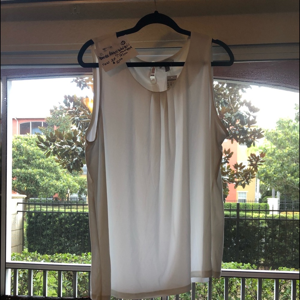 Dress barn white pleated top